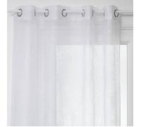 Voilage ""Devo"" blanc 140x240cm - Atmosphera Créateur d'intérieur