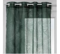 Voilage ""Devo"" vert cèdre 140x240cm - Atmosphera Créateur d'intérieur