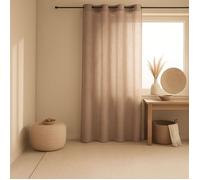 Voilage - Effet lin fluide Beige 140x240 cm