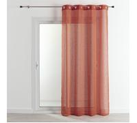 Voilage - Effet lin fluide Terracotta 140x240 cm