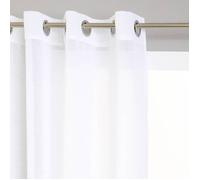 Voilage ""Etamine"" blanc 140x240cm - Atmosphera Créateur d'intérieur