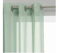 Voilage Etamine vert céladon 140x240cm - Atmosphera Créateur d'intérieur