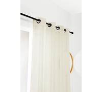Voilage fantaisie - Jacquard taupe - 140x240cm
