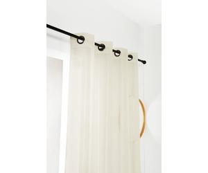 Voilage fantaisie - Jacquard taupe - 140x240cm