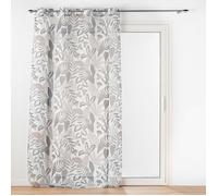 voilage grande hauteur 140 x 280 cm voile sablé imprimé Tilda Blanc