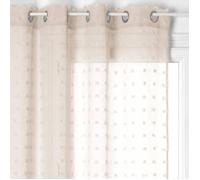 Atmosphera – Voilage Lily – Motif chien – Beige – 140 x 240 cm