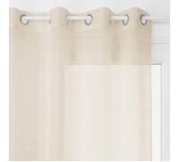 Atmosphera - Voilage "Louis" - lin beige - 140 x 240 cm