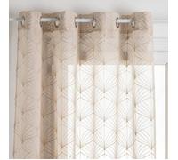 Voilage ""Mia"" beige 140x240cm - Atmosphera Créateur d'intérieur