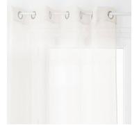 Voilage ""Moly"" blanc ivoire 135x240cm - Atmosphera Créateur d'intérieur