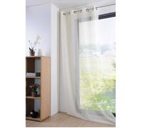 Voilage - Monna - Ecru - Œillets - 135x260 cm - Polyester