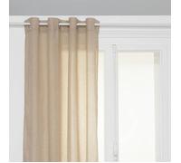 Atmosphera - Rideau voilage à œillets Paxta 135x240 cm beige lin