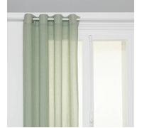 Atmosphera Voilage Paxta à œillets 135 x 240 cm vert céladon