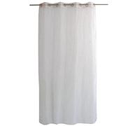 Voilage plumetis en organza LOLITA - 140 x 240 cm - Blanc et rose
