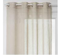 Voilage ""Sab"" beige 140x240cm - Atmosphera Créateur d'intérieur