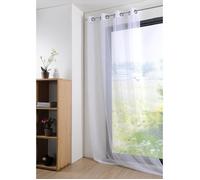 Lovely Casa Voilage sablé Monna Blanc 135x260 cm Polyester