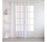 Voilage Sablé grande largeur Blanc 240 x 240 cm - Enjoy Home