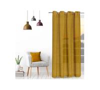 Voilages Soleil D'Ocre VELVET Jaune 135x250 cm