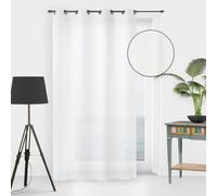 SOLEIL D'OCRE Voile à oeillets Noémie - 135 x 250 cm - Blanc
