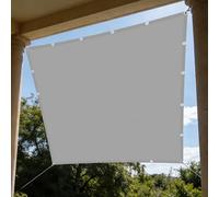 Voile D’Ombrage 1.6 x 2.8 m Polyester Antidéchirure Filet Ombrages Multi Couleur Taille Toiles pour en Plein Air, Jardin Terrasse, Gris Clair