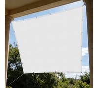 Voile D’Ombrage 1.8 x 2.8 m Polyester Antidéchirure Filet Ombrages Multi Couleur Taille Toiles pour en Plein Air, Jardin Terrasse, Blanc