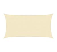 vidaXL Voile d'ombrage 160 g/m² Crème 4x7 m HDPE