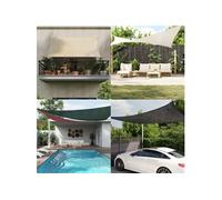Voile d ombrage 160 g m² Marron 3x4x4 m PEHD