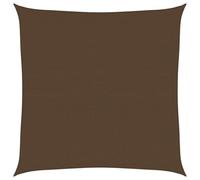 vidaXL Voile d'ombrage 160 g/m² Marron 6x6 m HDPE