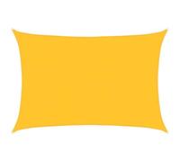 vidaXL Voile d'ombrage 160 g/m² rectangulaire jaune 5x6 m HDPE
