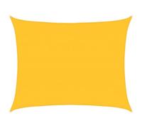 vidaXL Voile d'ombrage 160 g/m² Rectangulaire Jaune 6x7 m HDPE