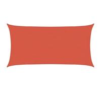 vidaXL Voile d'ombrage 160 g/m² rouge terracotta 4x7 m HDPE