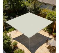 Voile D’Ombrage 2.6 x 2.8 m avec Protection UV Toiles D'Ombrages Antidéchirure pour en Plein Air, Jardin Terrasse, Blanc cassé