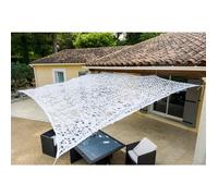 WERKA PRO Toile d'ombrage ajourée Blanche 3 x 4m