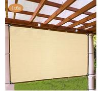 Voile d\\\'ombrage beige,4*6m Tissu d\\\'ombrage - Filet de protection solaire d\\\'extérieur pour jardin, serre, pergola,