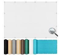 Voile d’ombrage Rectangulaire 1.5 x 3.5 m, Espirante en HDPE, Anti 98% UV Contre Le Vent, Toile D'Ombrage Voile Ombrage, Filet d'Ombrage de Jardin, pour Terrasse, Balcon, Blanc