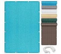Voile d’ombrage Rectangulaire 4.5 x 5 m, Perméable Une Résistant et Respirant, Anti-âge, Filet D'ombrage ombrage Filet, Voile d'ombrage Carrée, pour en Plein air, Jardin, Bleu Ciel