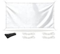 Voile D Ombrage Rectangulaire 70x300cm Toile Ombrage Exterieur,Toile D'ombrage,Voiles D'ombrage pour Patio,Brise Vue Jardin Protection avec Cordons,Pare Soleil Terrasse Résistant Aux UV,Blanc
