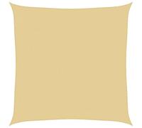 vidaXL Voile d'ombrage couleur sable 4,5 x 4,5 m 100 % polyester Oxford