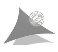 Voile d ombrage triangle hdpe avec 19 pcs kit de montage 5x5x5m gris Gris G
