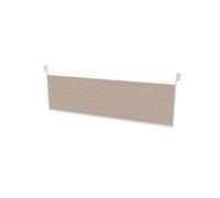 Voile de fond pour bureau Arold L. 160 cm - Orme gris support blanc