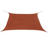 Voile de parasol tissu oxford carré 3,6x3,6 m terre cuite