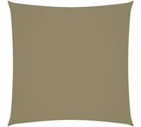 Voile de parasol tissu oxford carré 4x4 m beige