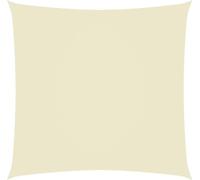 Voile de parasol tissu oxford carré 4x4 m crème