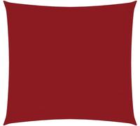 Voile de parasol tissu oxford carré 4x4 m rouge
