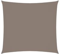Voile de parasol tissu oxford carré 4x4 m taupe