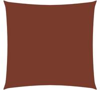 Voile de parasol tissu oxford carré 4x4 m terre cuite