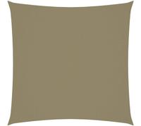 Voile de parasol tissu oxford carré 6x6 m beige