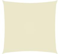 Voile de parasol tissu oxford carré 6x6 m crème