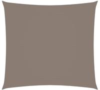 Voile de parasol tissu oxford carré 7x7 m taupe