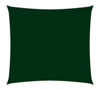 Voile de parasol tissu oxford carré 7x7 m vert foncé