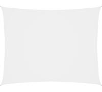 Voile de parasol tissu oxford rectangulaire 2,5x4,5 m blanc